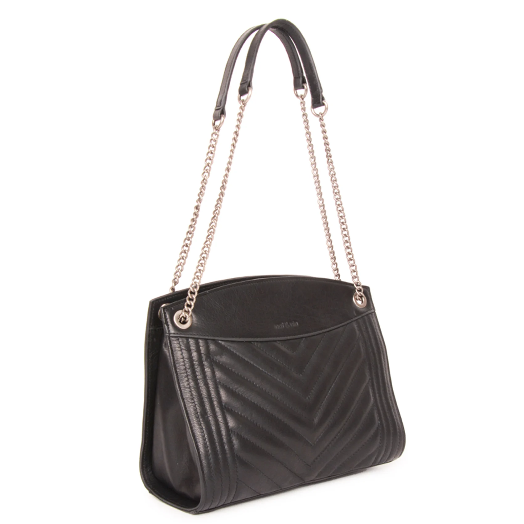 SIMONE - Sac matelassé en cuir | Noir