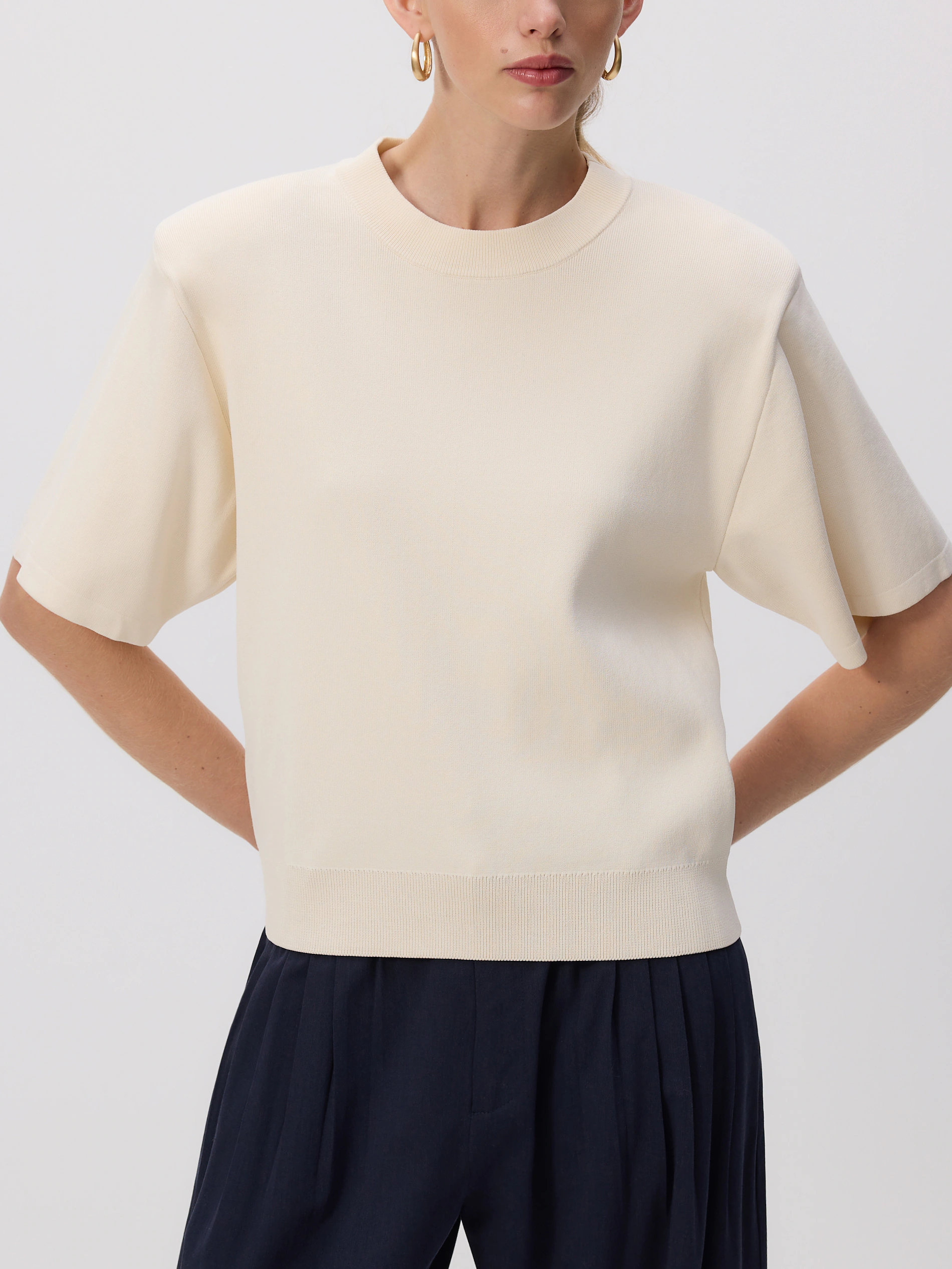 Pullover mit hohem Viskoseanteil