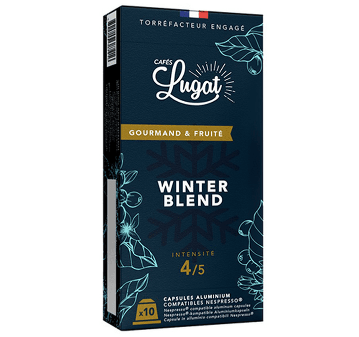 50 capsules compatibles Nespresso® Winter Blend - CAFÉS LUGAT