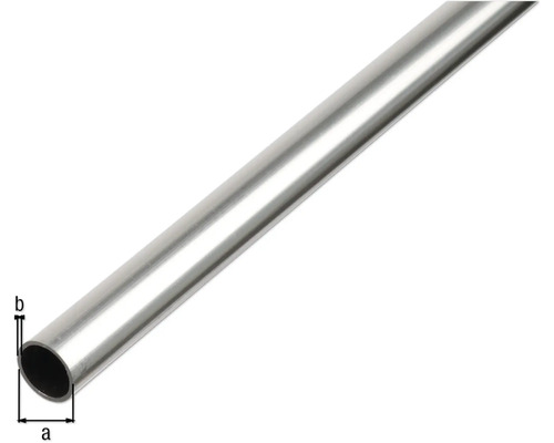 Ronde buis naturel aluminium Ø 30 mm, 1 m