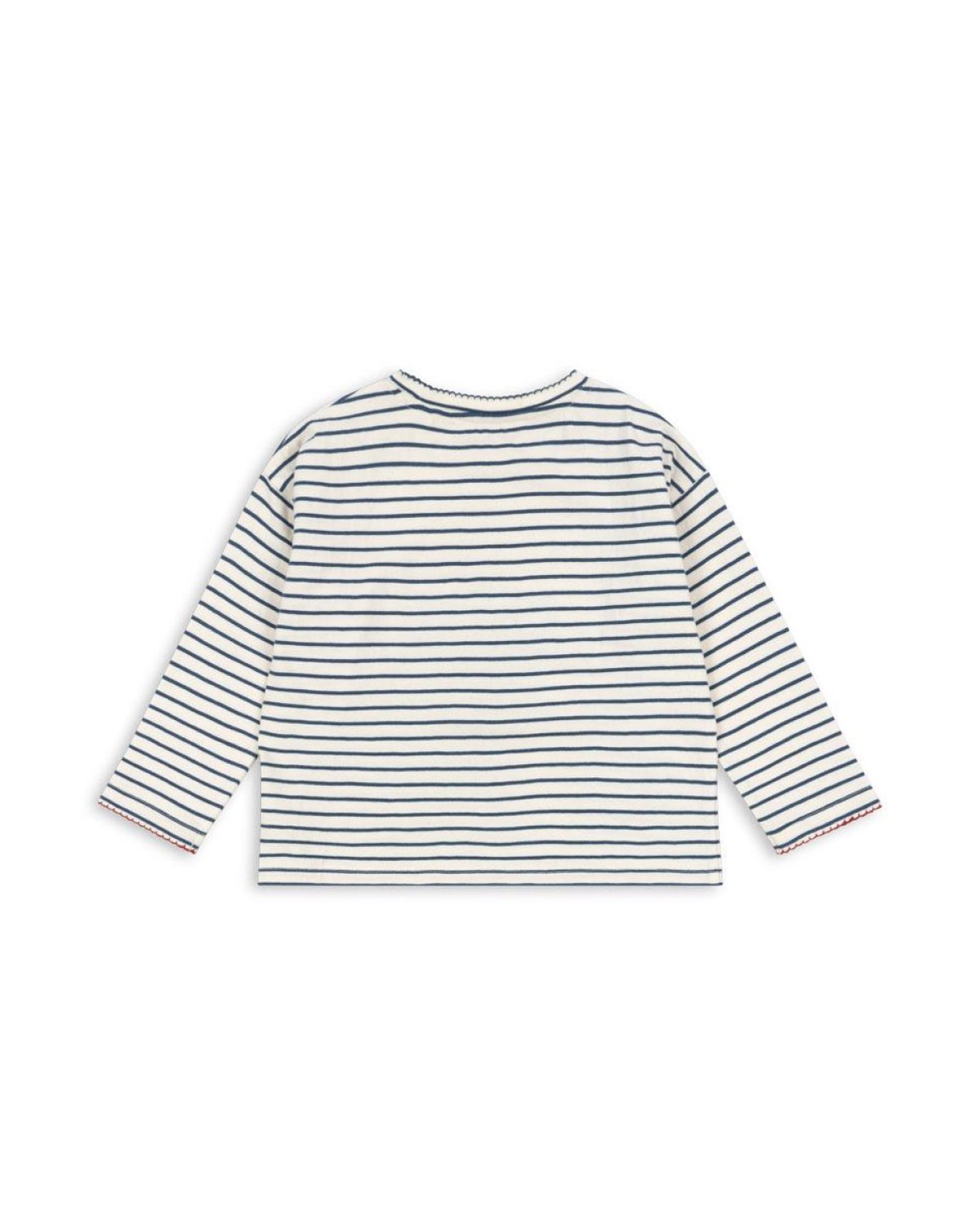Bluse med Print & Glitter Paljetter – 100% Øko Bomull | Lin LS Tee