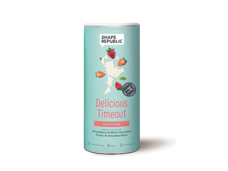 Shape Republic Slim Shake Strawberry and White Chocolate mi Delicious Timeout Abnehm-Shake
