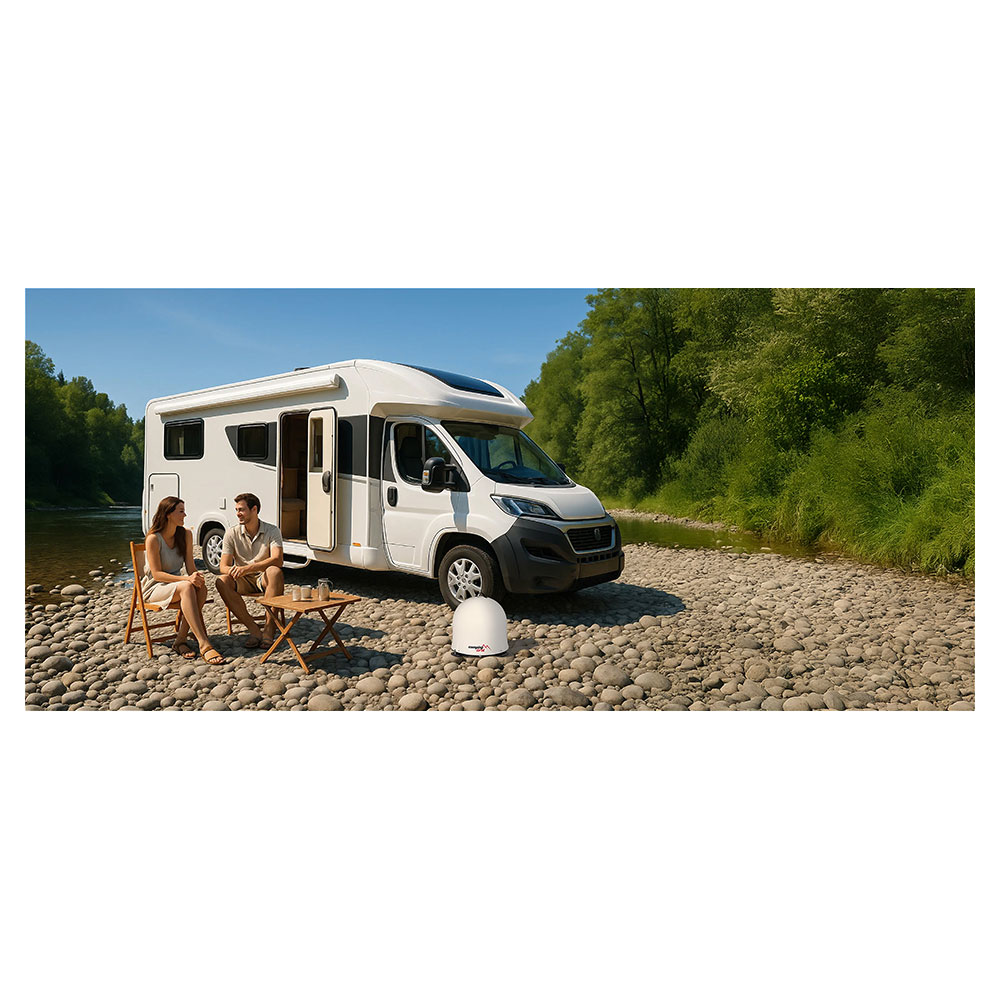 Camping First Satmex Dome volautomatische schotel - Grey
