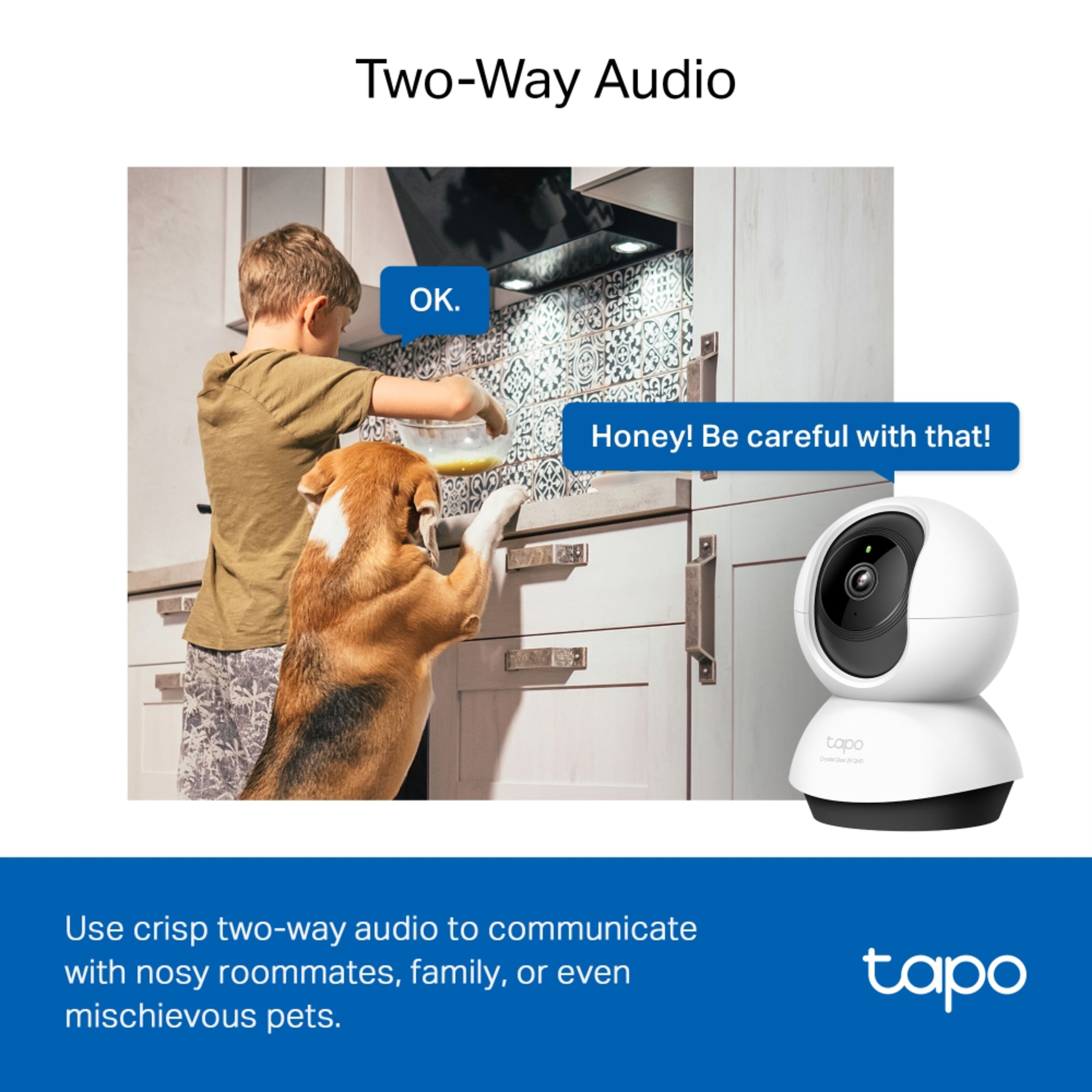 TP-link Tapo C220 Pan/Tilt AI Trådløst overvåkingskamera