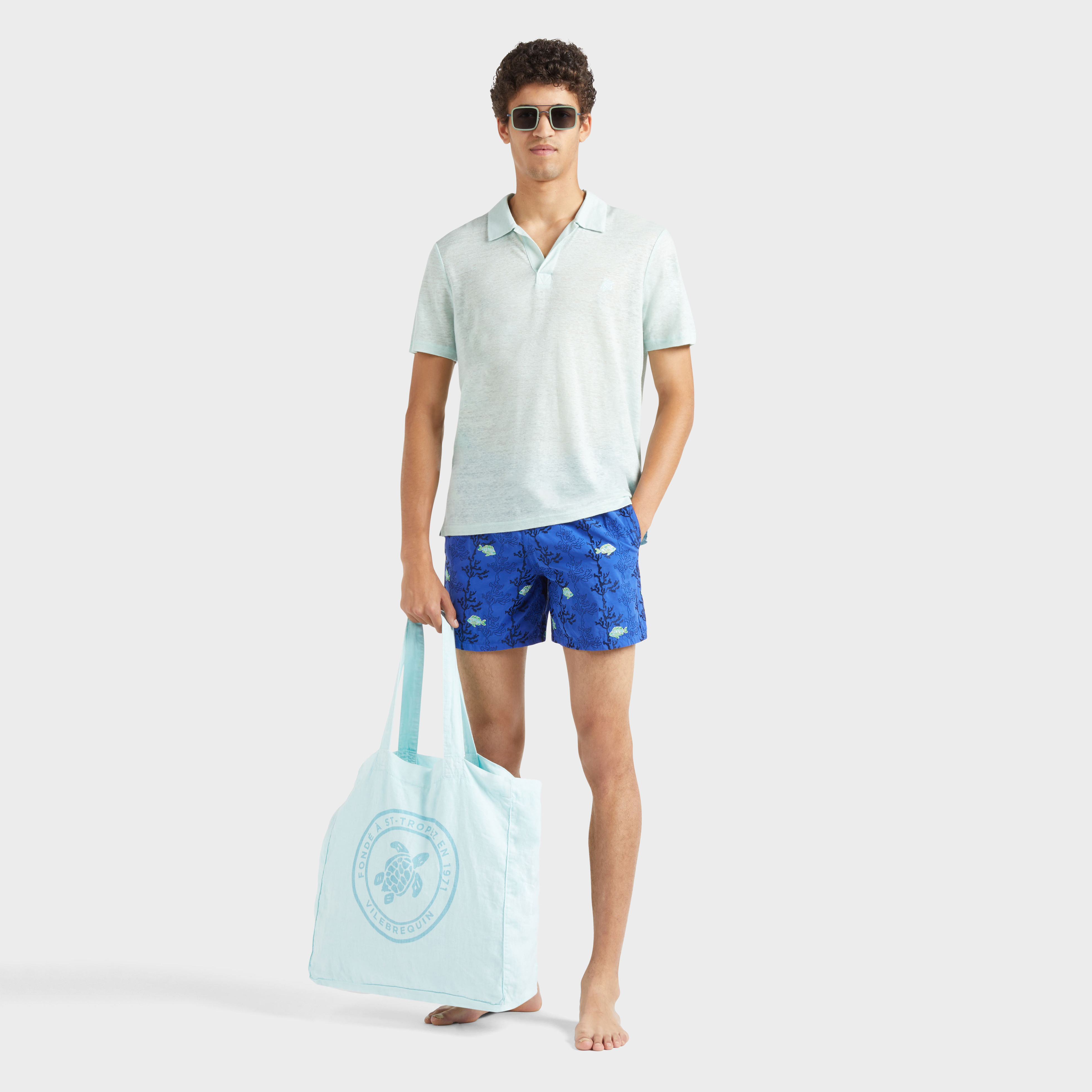 Maillot de bain homme brodé Seaweed - Edition Limitée