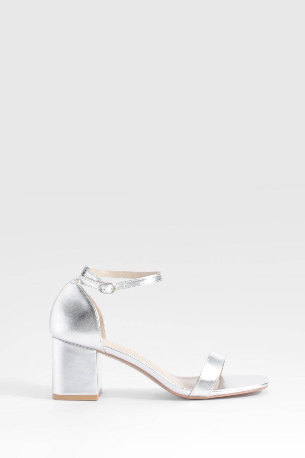 boohoo Talons bas métalliques à peine visibles