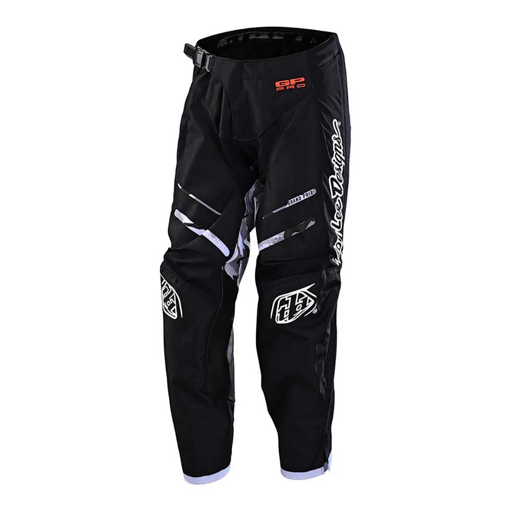 Troy Lee Designs - Pantalon enfant GP Pro Blends Camo Youth Noir / Blanc / Camouflage Gris / Orange