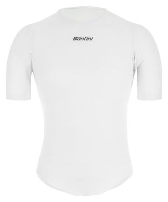 Maillot de Corps Manches Courtes Santini Delta Blanc