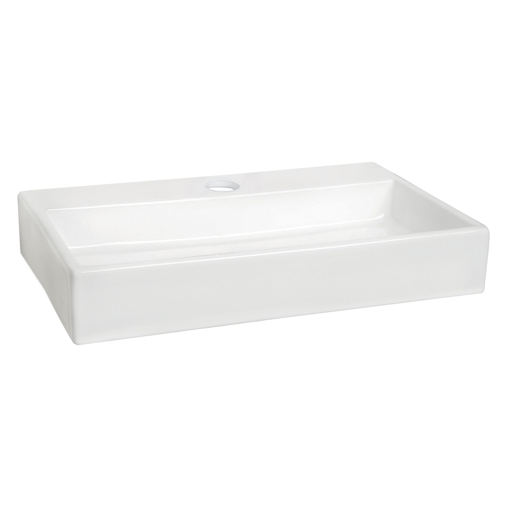 Differnz Flat Small Fontein 7x38x24cm Keramiek Wit