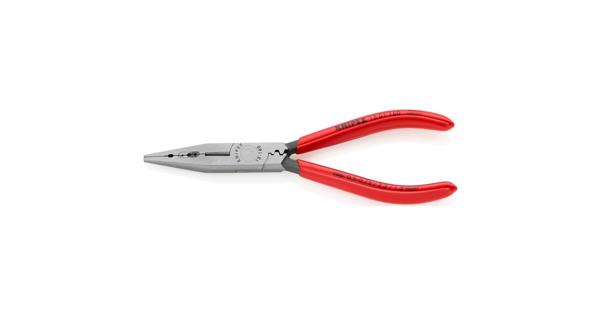 KNIPEXBedradingstang 13 01 160  (Rood, Lengte 160mm, krimpen 0,5 tot 2,5mm²)