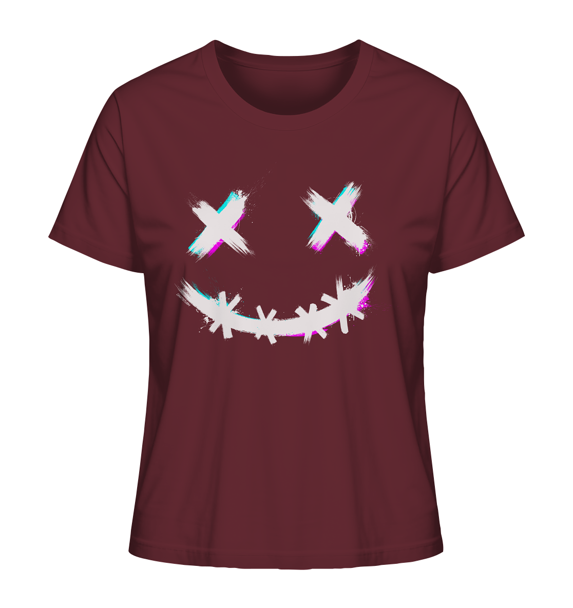 DartSturm - Scary Smile - Weiß - Ladies Organic Shirt