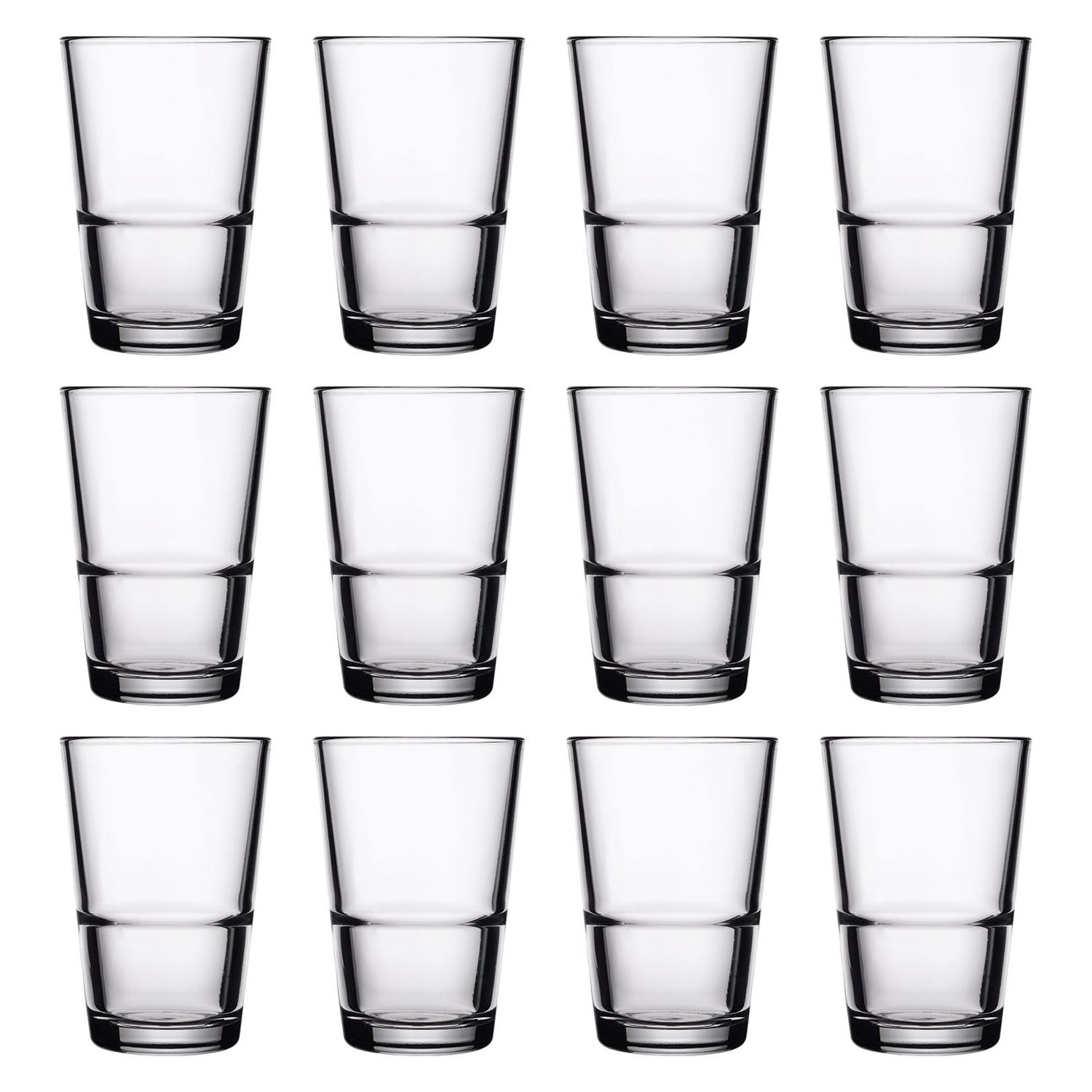 Wassergläser, Trinkgläser 12er Set - Grande-S, 190ml
