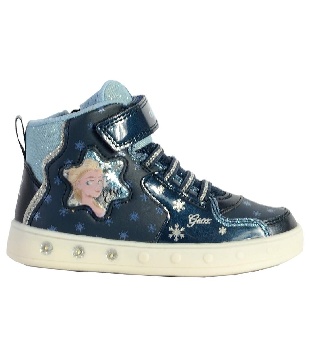 ____Basket Montante Geox Enfant/Fille J Skylin G. B - PRN GBK+GBK PA