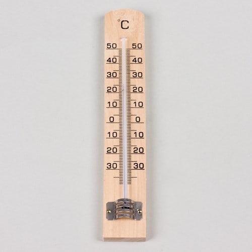 Metaltex - thermometre interieur bois