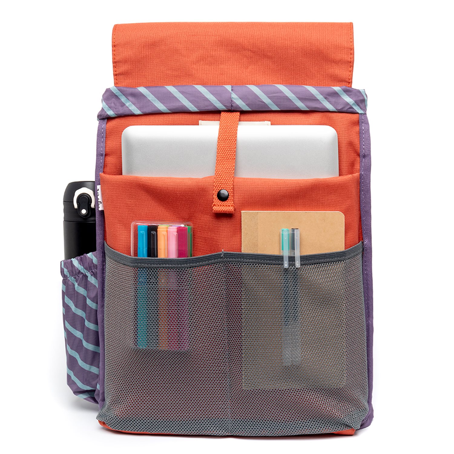 Lefrik Scout Backpack stripes orange