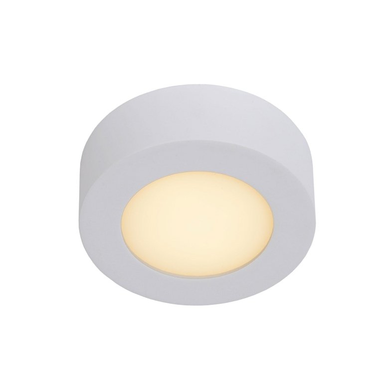 Lucide Brice Ø12 plafondlamp LED badkamer IP44 wit