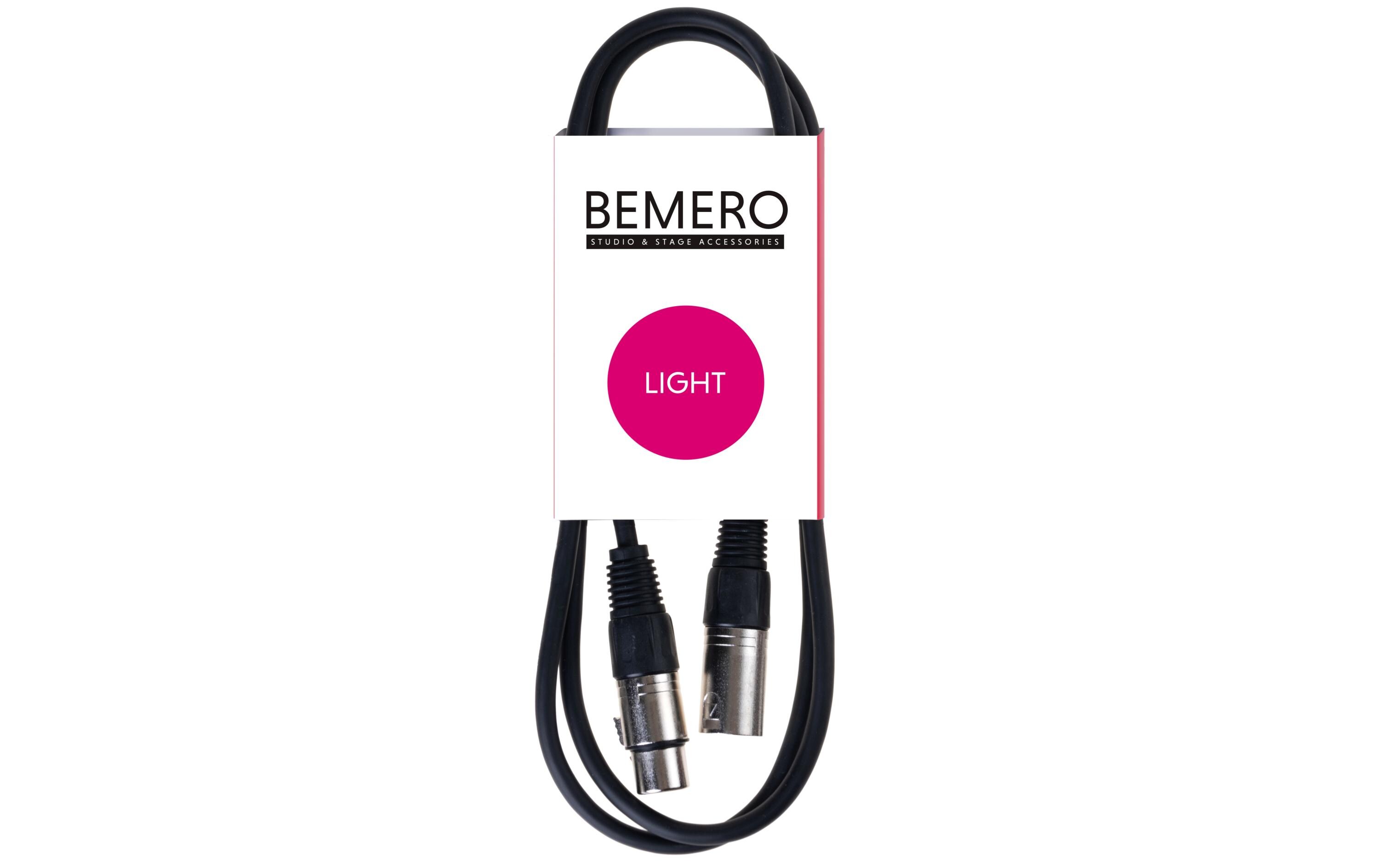 DMX-Kabel 3-Pol 0.75 mBemero 75 cm 3-Pol DMX-Kabel