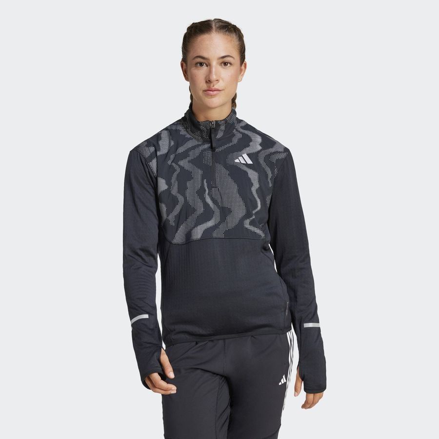 Adidas Haut demi-zip réfléchissant Ultimate Hi Vis