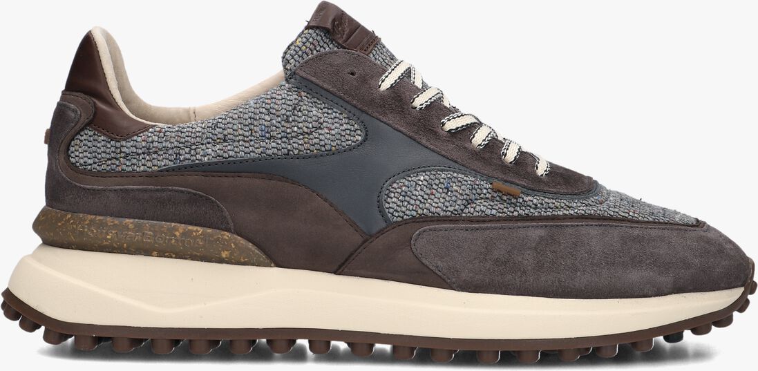 grijze floris van bommel lage sneakers sfm-10152 noppi