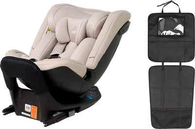 Beemoo Rotate i-Size Bilstol inkl. 3-in-1 Sparketrekk, Oat/Black
