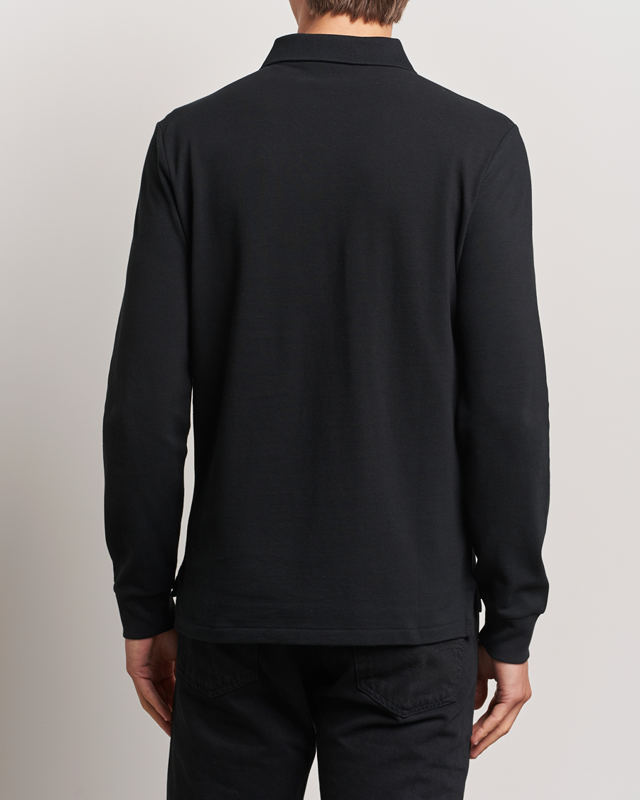 Polo Ralph Lauren Custom Slim Fit Long Sleeve Polo Polo Black