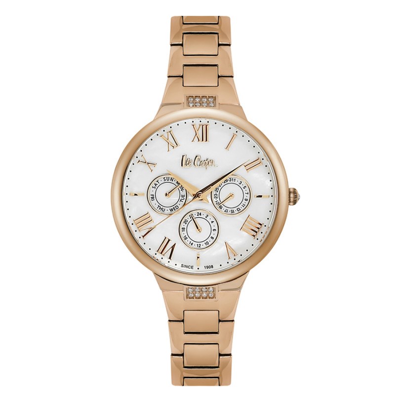 Montre Lee Cooper en Acier Femme Rose doré