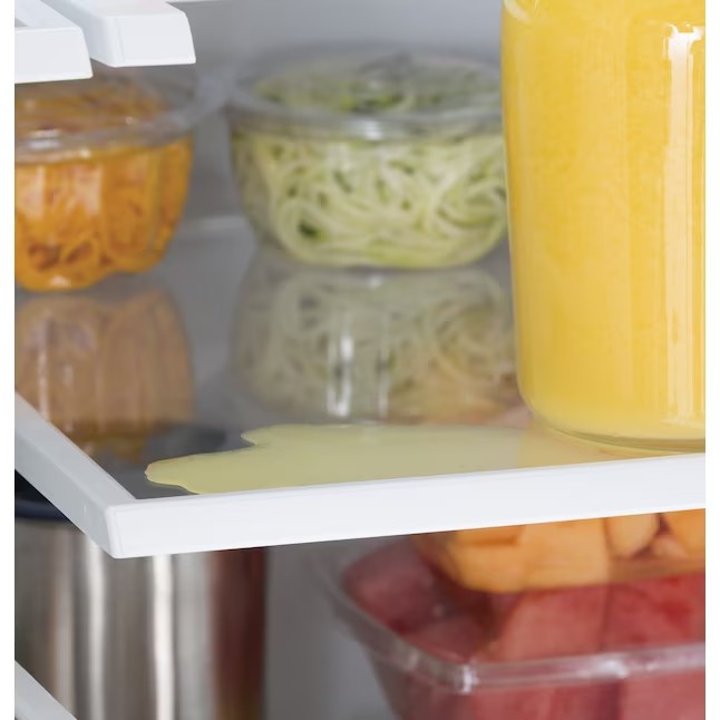 Refrigerador GE de 27 pés cúbicos com portas francesas e máquina de gelo (aço inoxidável resistente a impressões digitais) ENERGY STAR