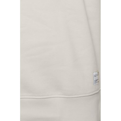 Solid Langærmet Sweatshirt, Oatmeal, L