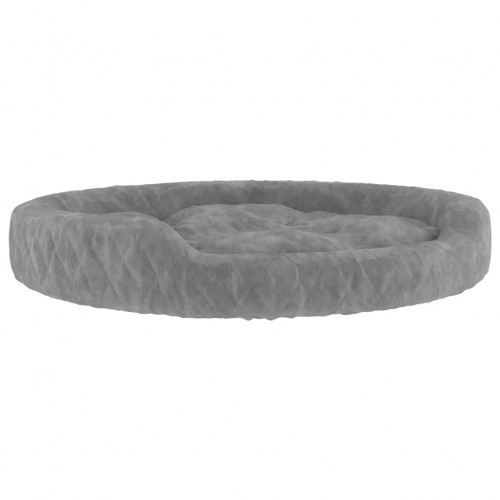 Cama redonda acolchoada cinza claro Vidaxl para cães