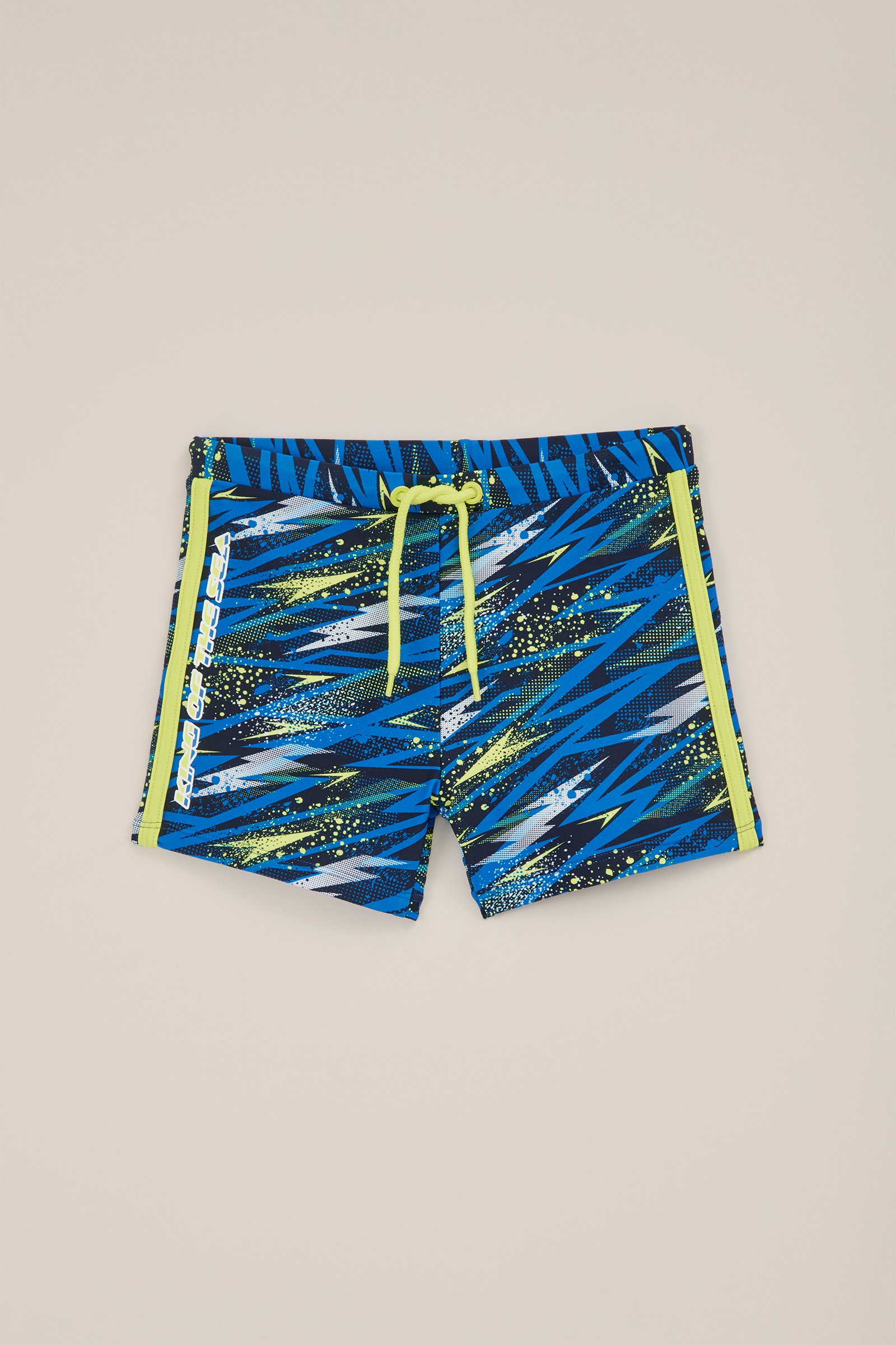 Jongens zwemtrunk met dessin WE Fashion Felgeel