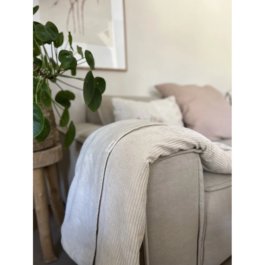 koeka Decke Plüsch Vik beige
