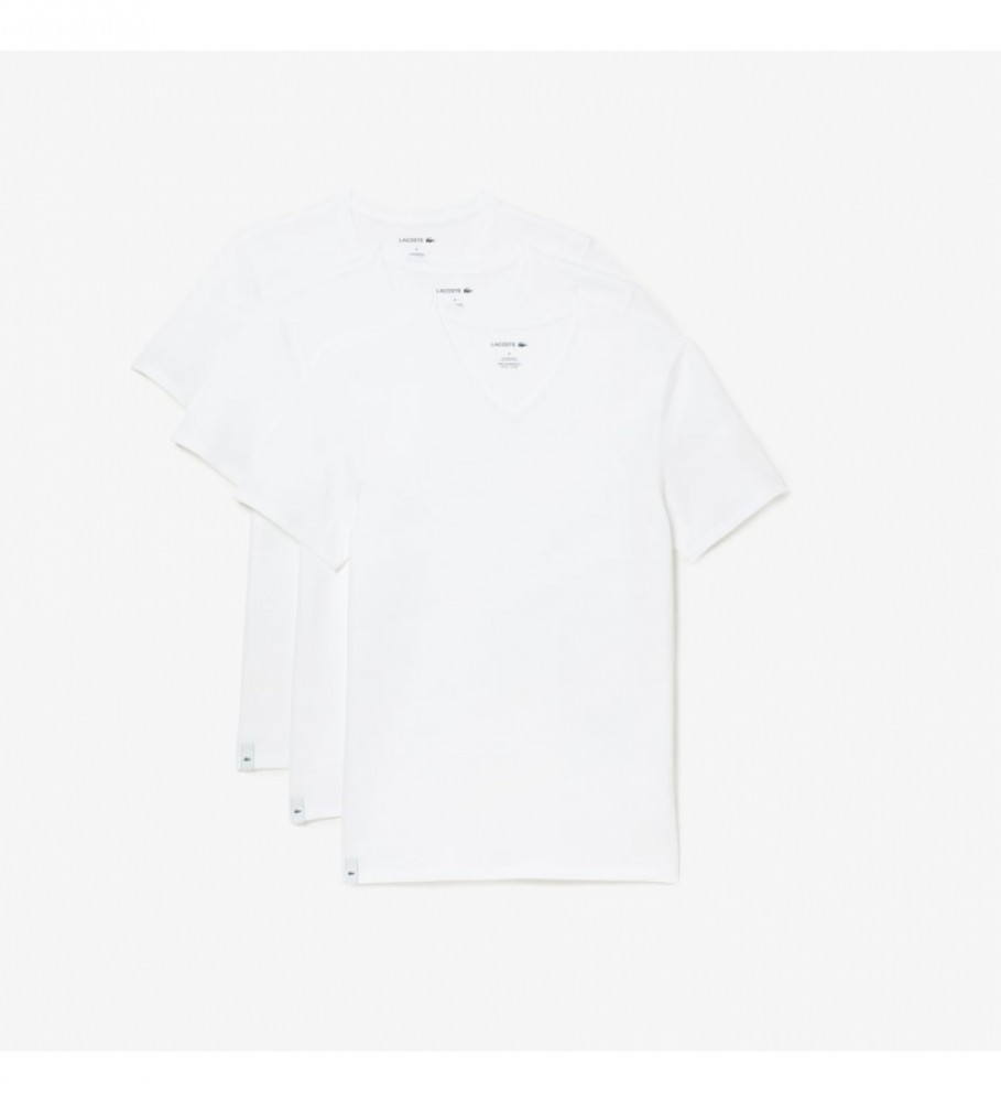 Lacoste Pack 3 camisetas Sous-vetement brancas