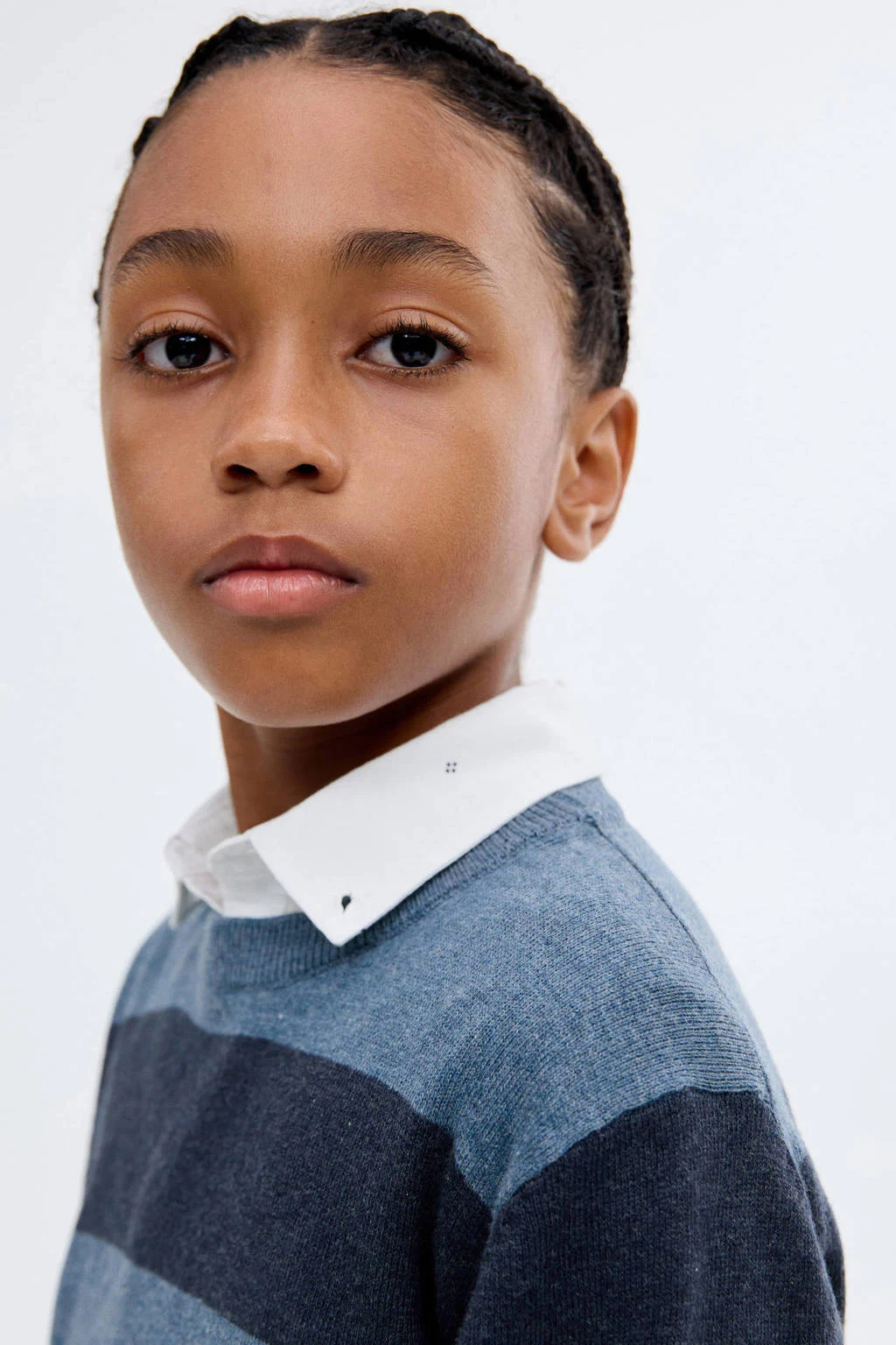 Mango Kids pullover blauw fijn gebreid