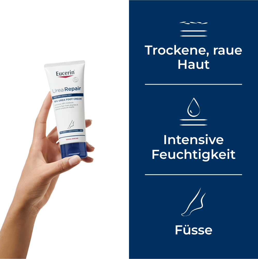 EUCERIN UreaRepair PLUS Fusscreme 10 %<br>100 ml, Creme, Urea