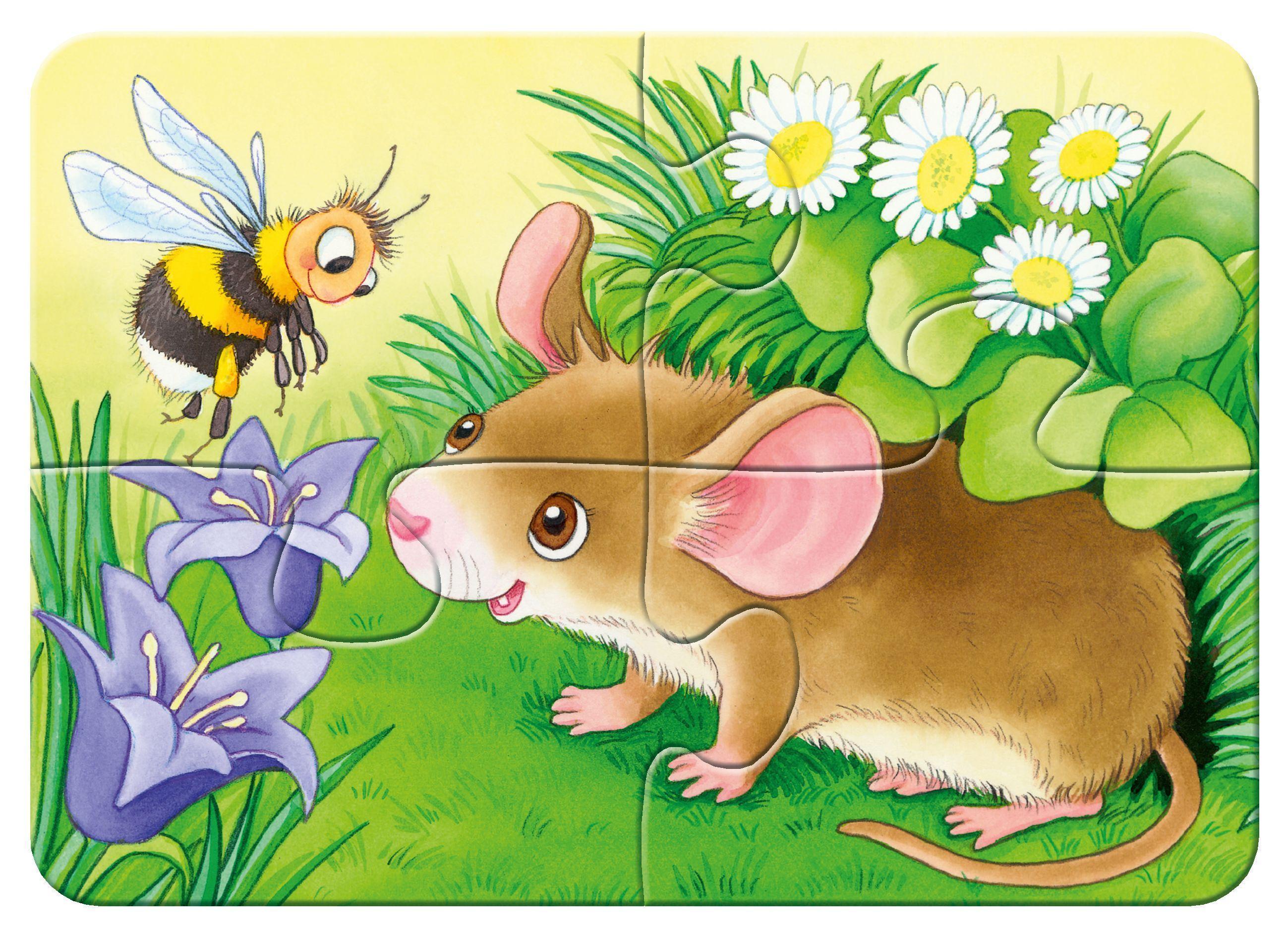 My first puzzles – Süße Gartenbewohner 2/4/6/8-teilig