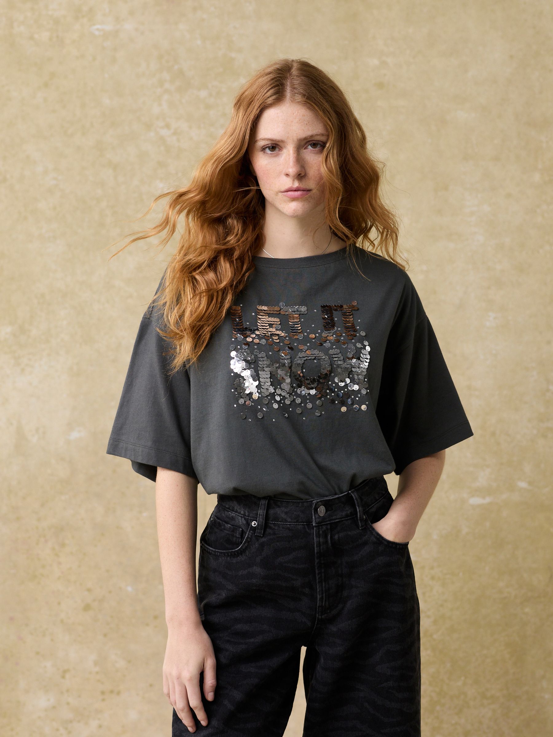 Een witte wereld! - Kerst-T-shirt met korte mouwen van 100% katoen