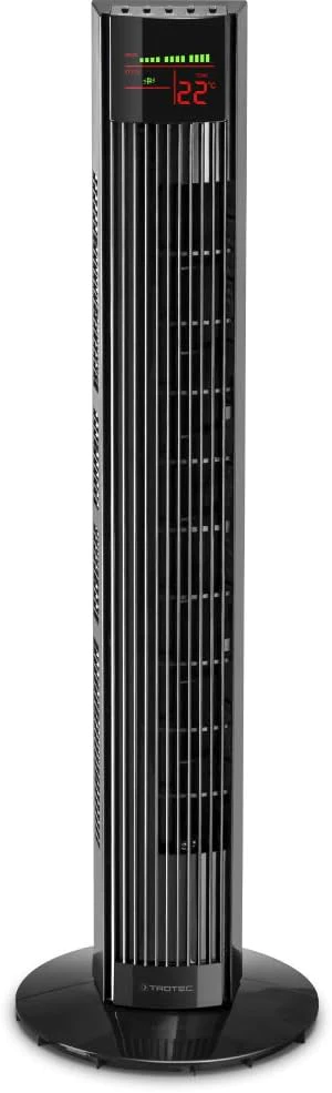 Ventilateur colonne avec 3 vitesses 92 cm 45W noir Trotec