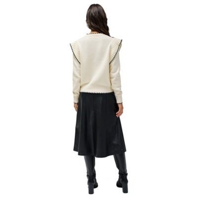 Pull femme Jersey Sweater With Sleeve Embellis SALSA