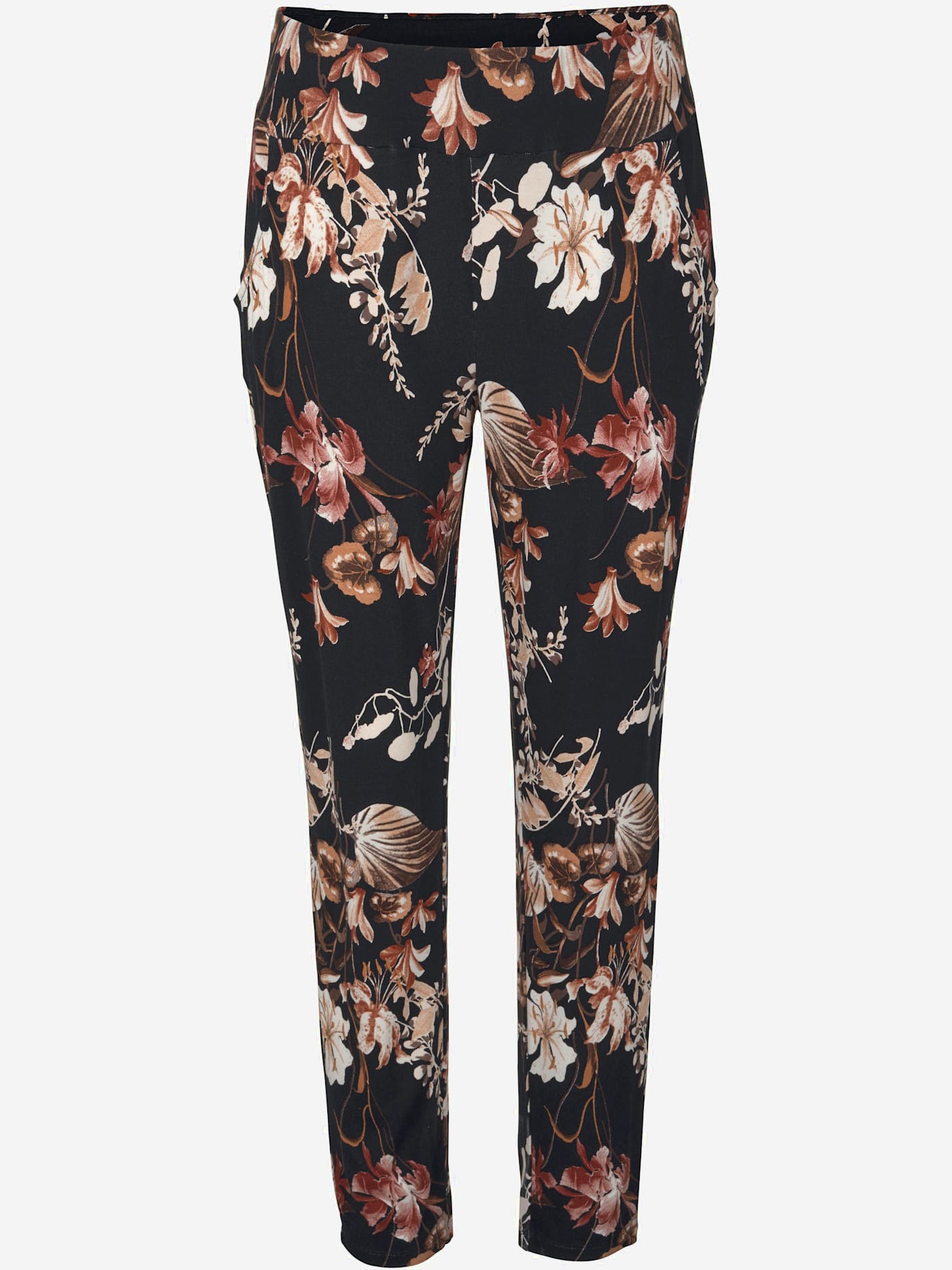 Pantalon en jersey pantalon en tissu avec élégant imprimé floral