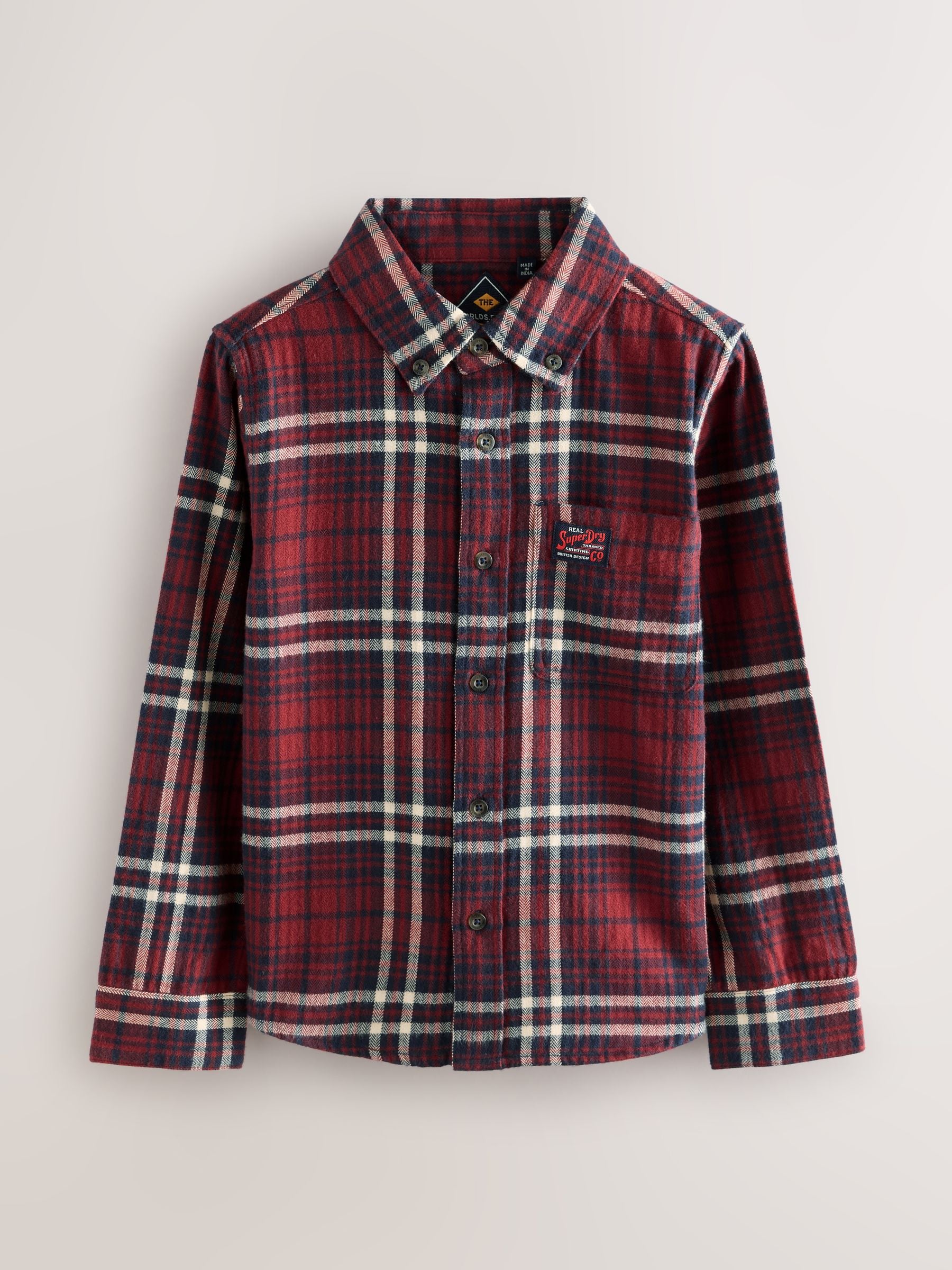 Rood - Geruit Superdry hemd