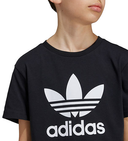 adidas Originals T-Shirt - Trefoil - Schwarz