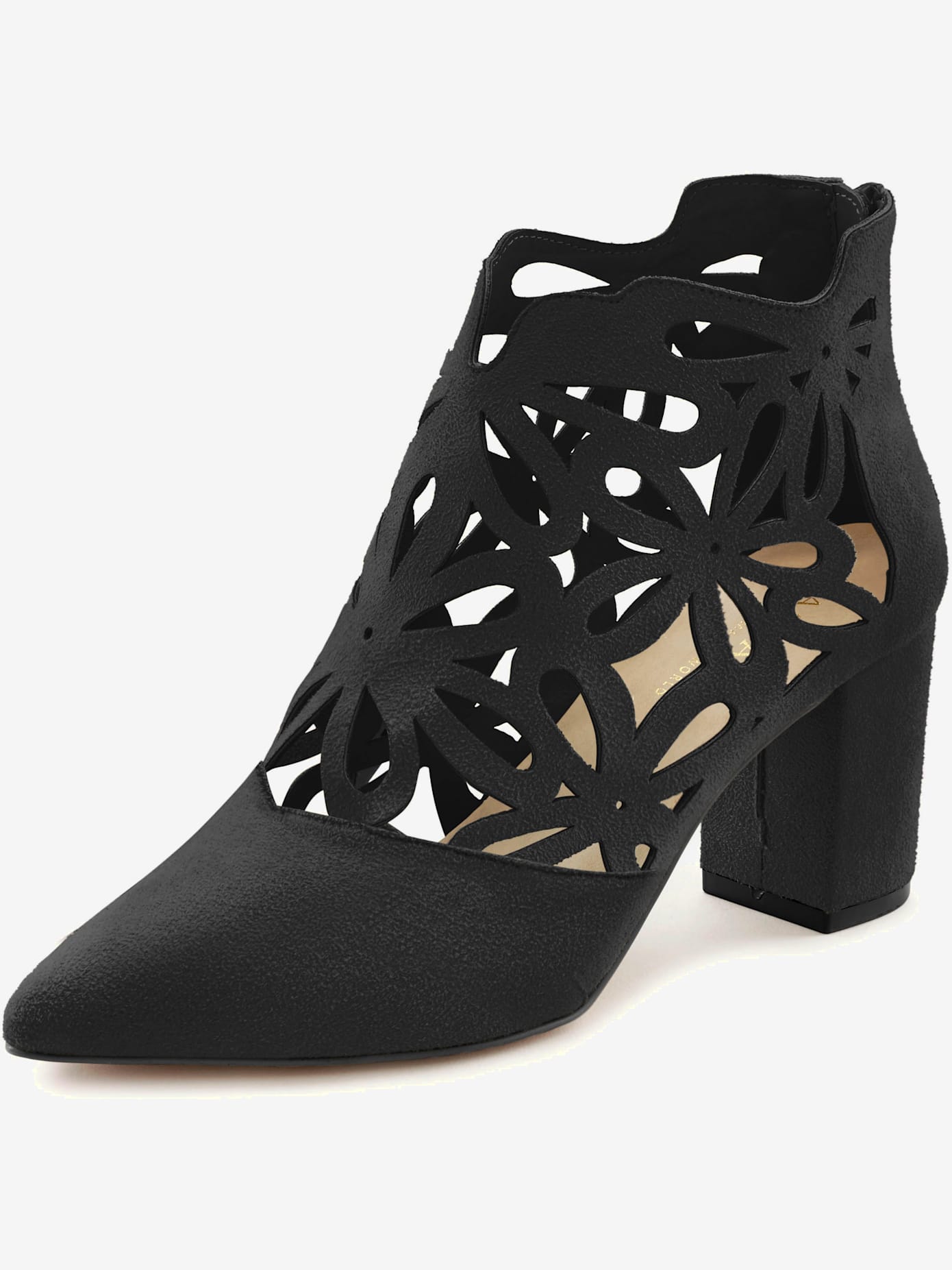 Bottines à talon haut bottines d'été avec découpes féminines