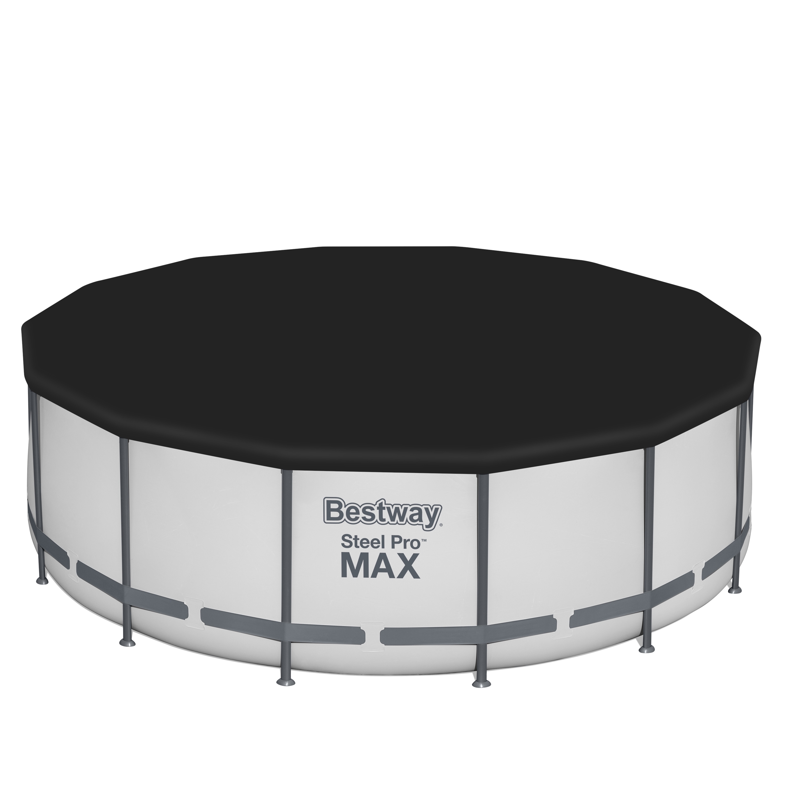 Bestway Pool Komplett-Set hellgrau 427 x 122 cm