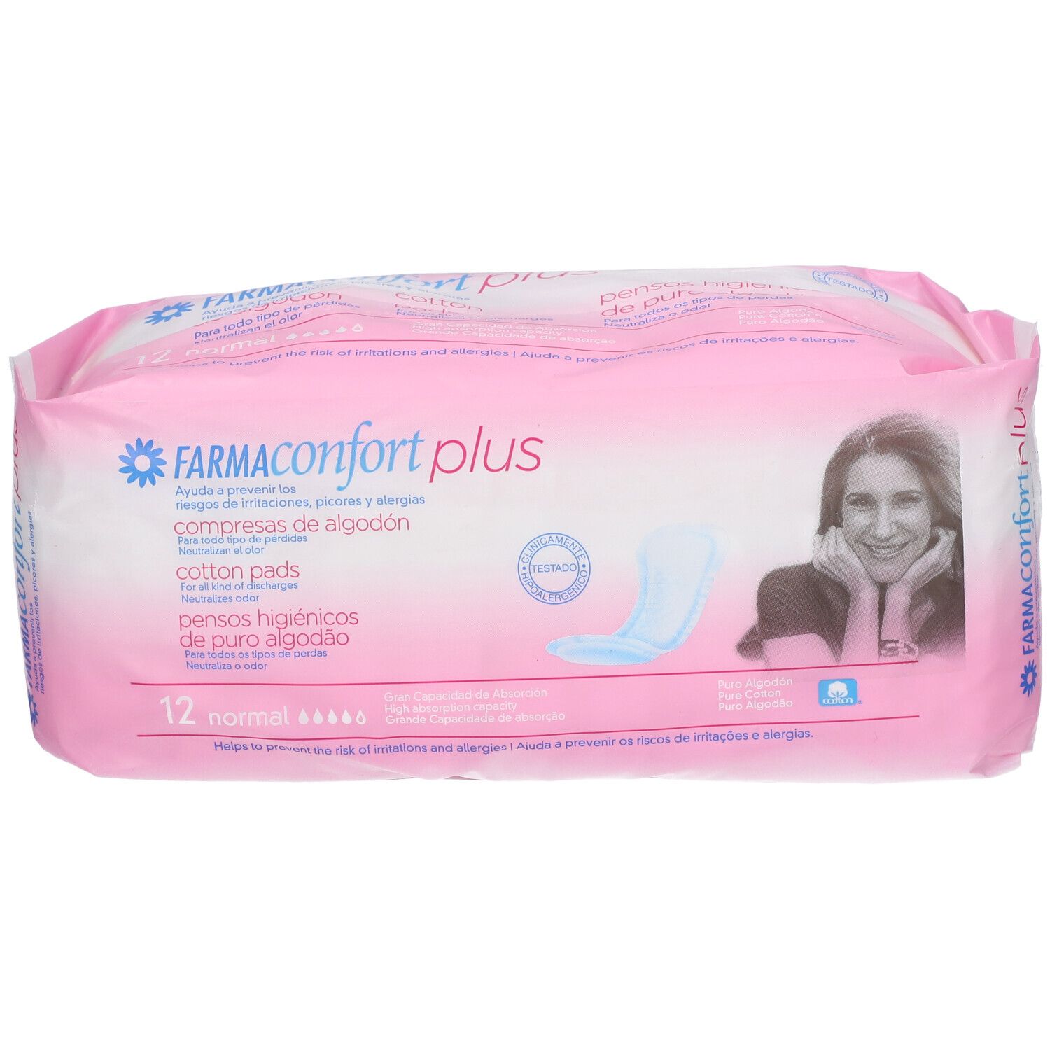 FARMAconfort Plus Baumwoll-Inkontinenzeinlagen normal