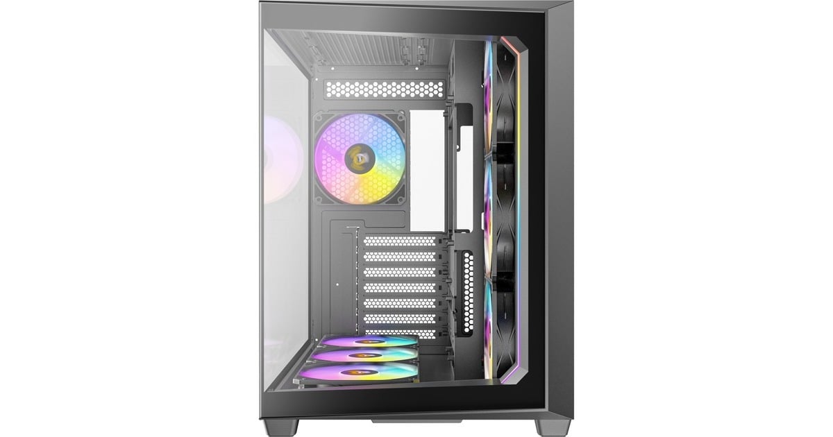 AntecC5 ARGB midi tower behuizing  (Zwart | 2x USB-A | 1x USB-C | Tempered Glass)