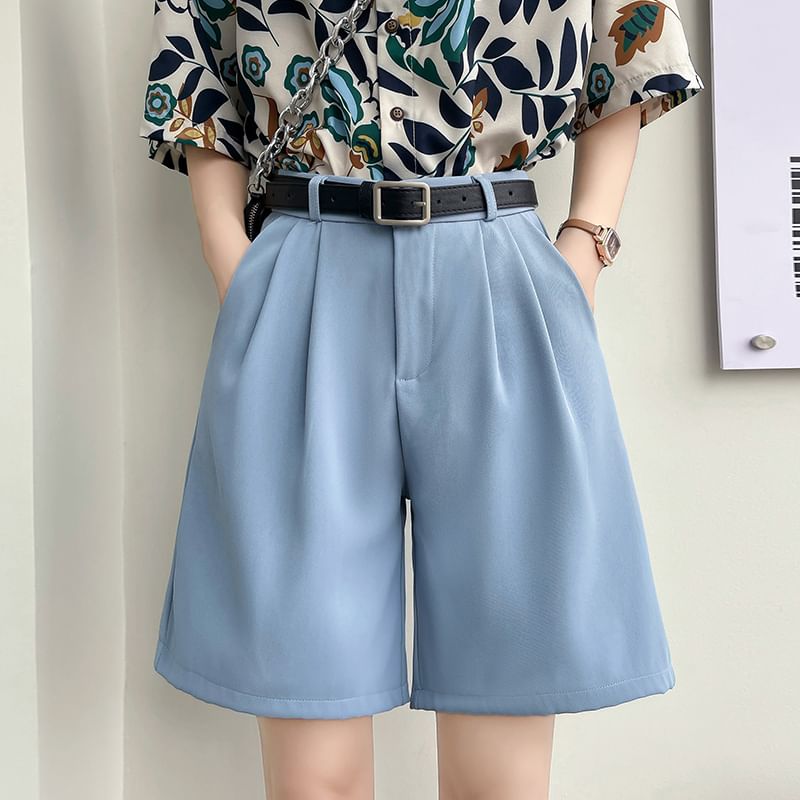 Dshe - Hoge taille effen korte jurk
