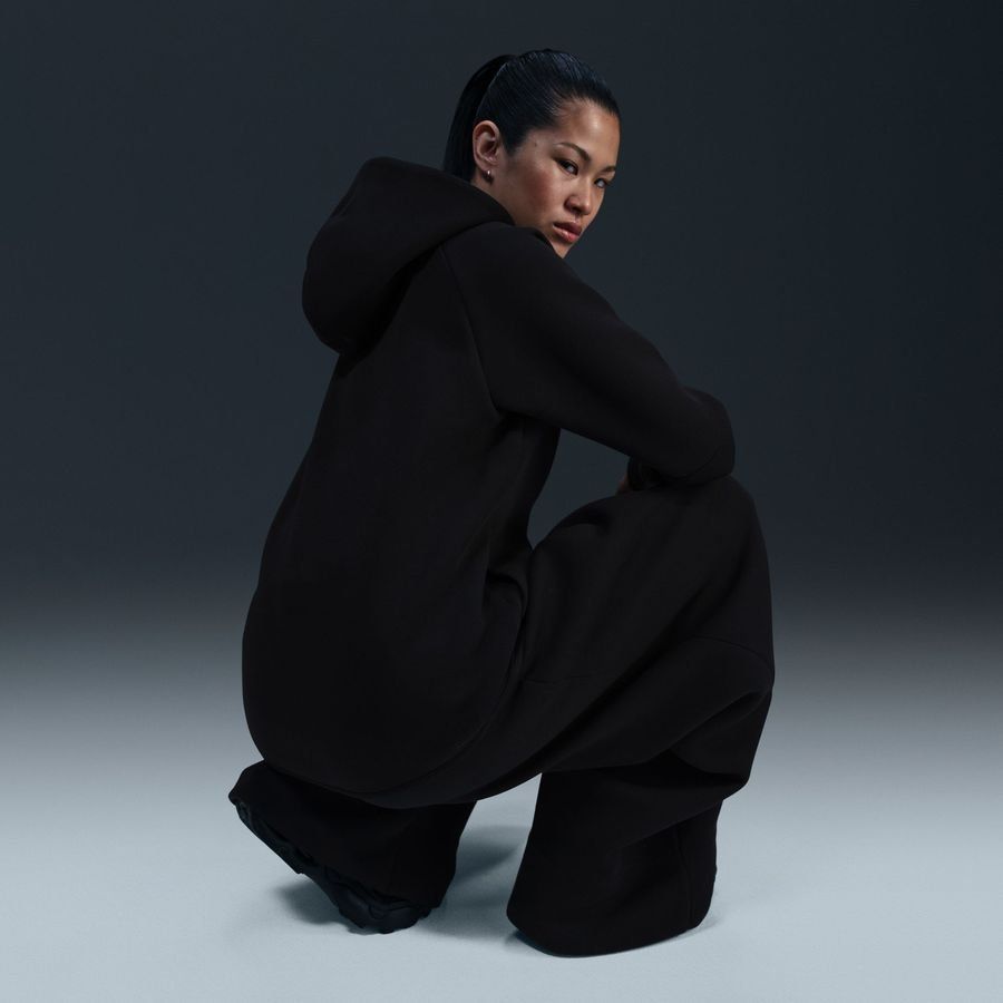 Nike Sweat à Capuche Tech Fleece FZ Coupe-Vent - Noir Femme