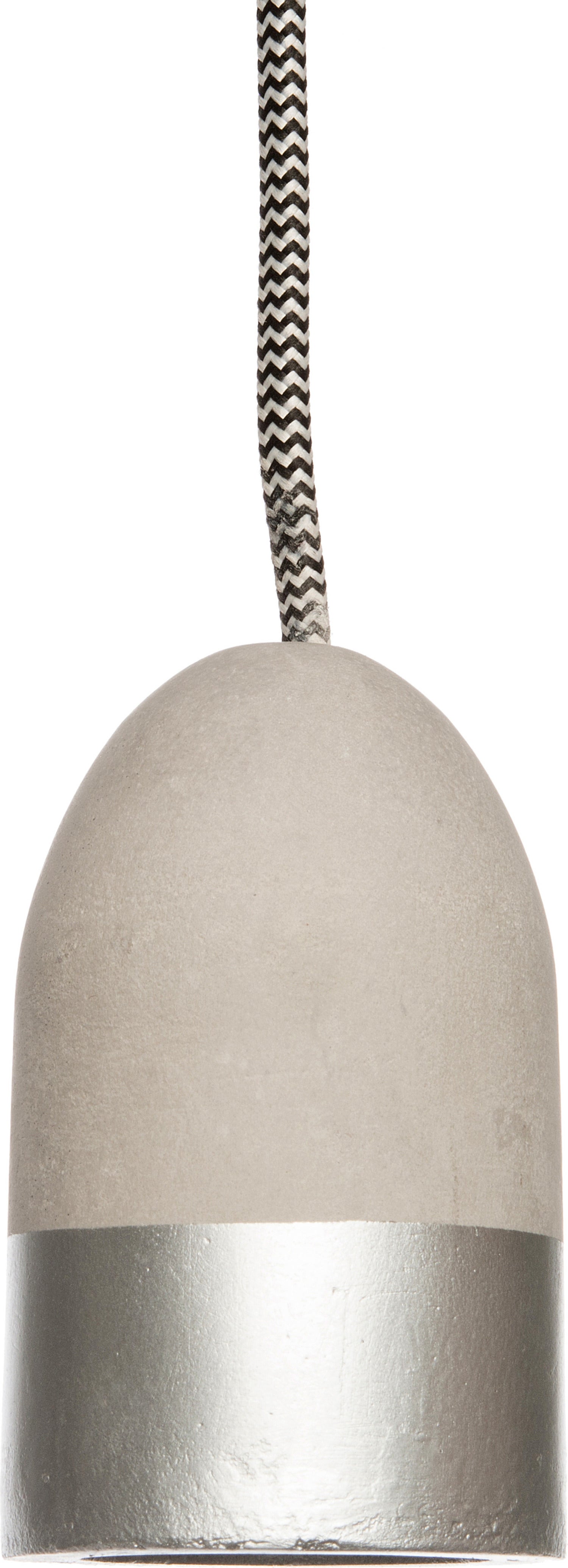Hanglamp grijs / zilver D 5,5 H 9 cm