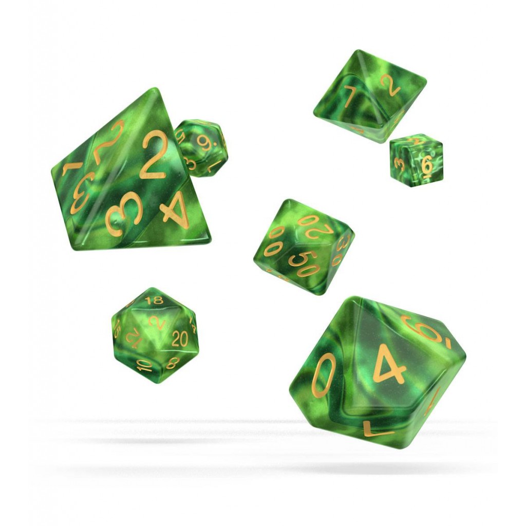 Oakie Doakie Dice dés RPG-Set Gemidice - Jungle (7)