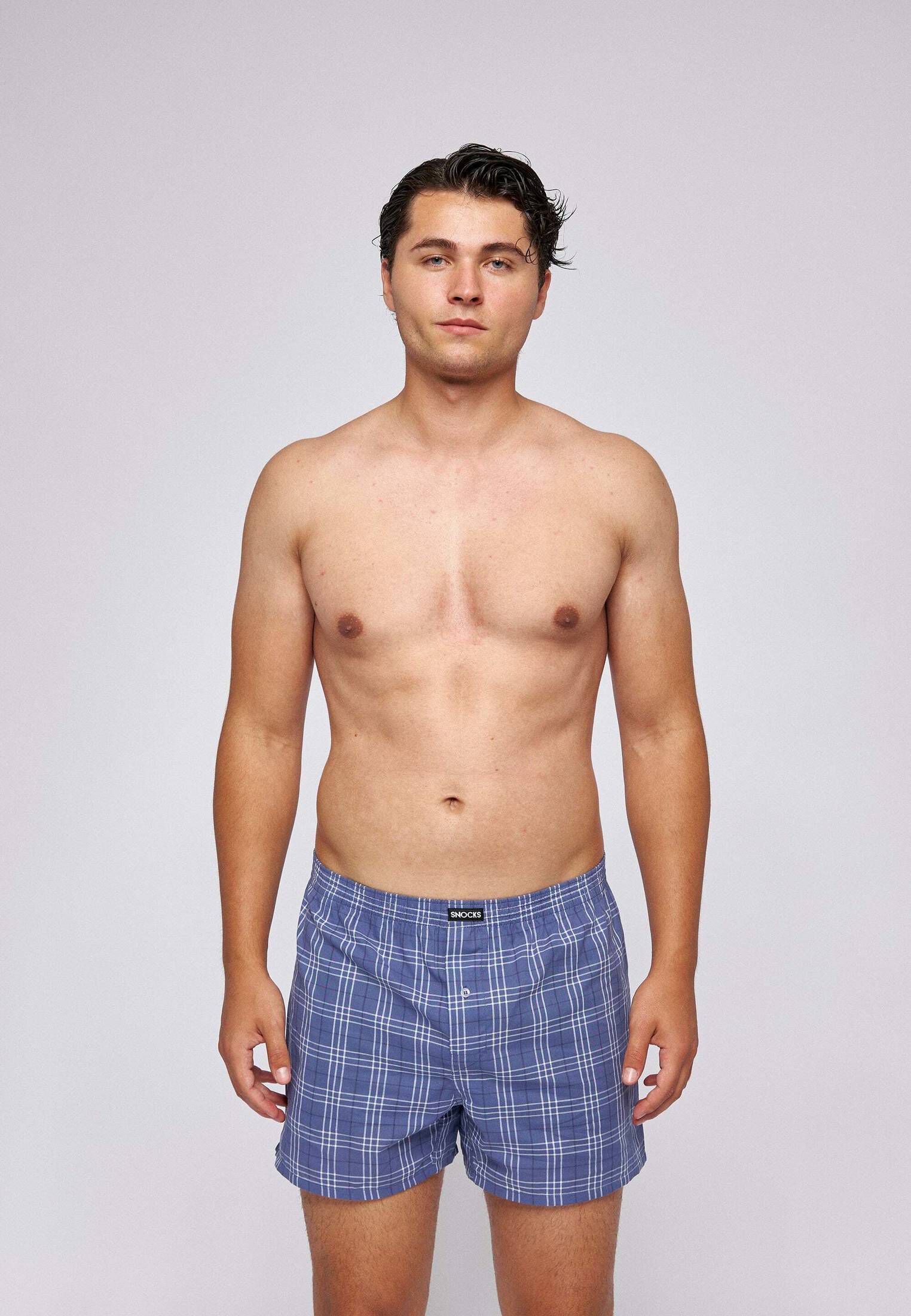 SNOCKS| Herren American Boxershorts im 3er Pack